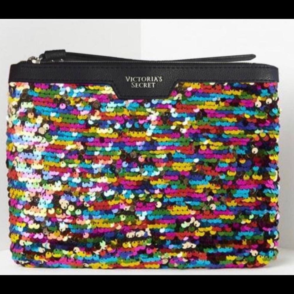 ⭐ VICTORIA SECRET  Sequin Wallet Cosmetic Bag